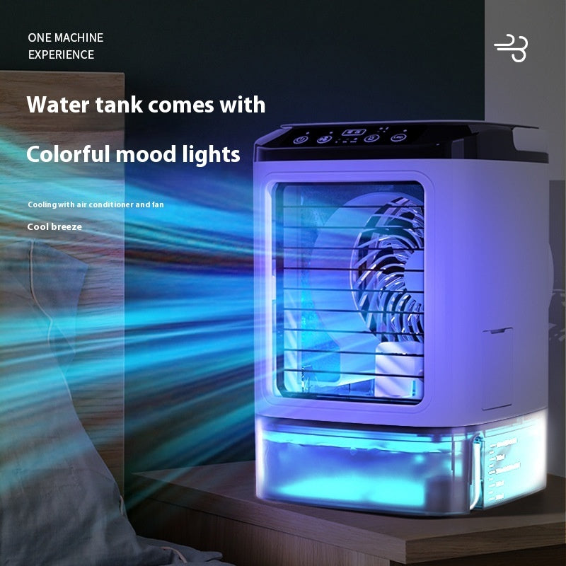 Household Mini Air Conditioner Fan USB Refrigeration Humidification Air Cooler