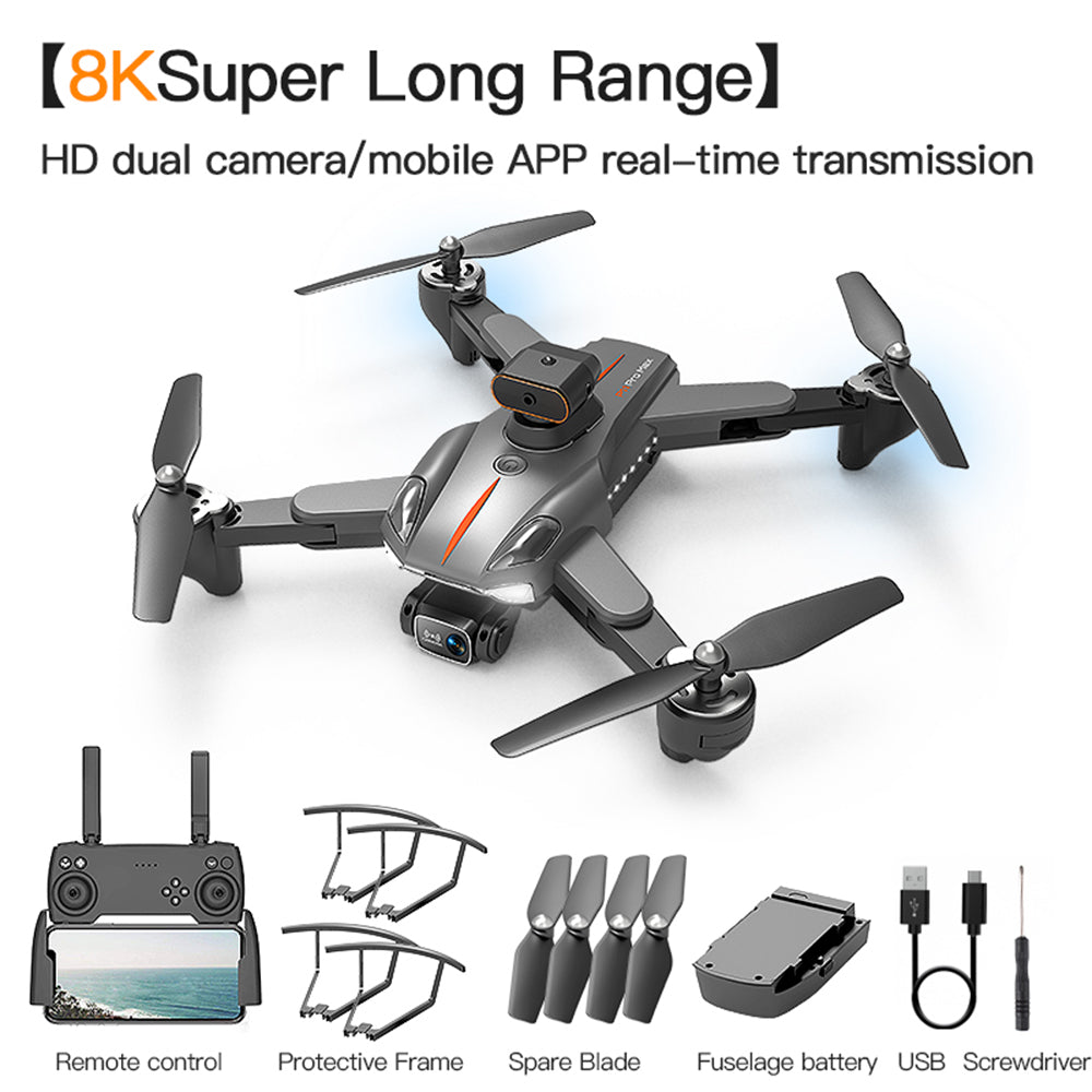 P11 Drone GPS Automatic Return 8K Aerial Photography UAV Four Sided Obstacle Avoidance Remote Control Toy