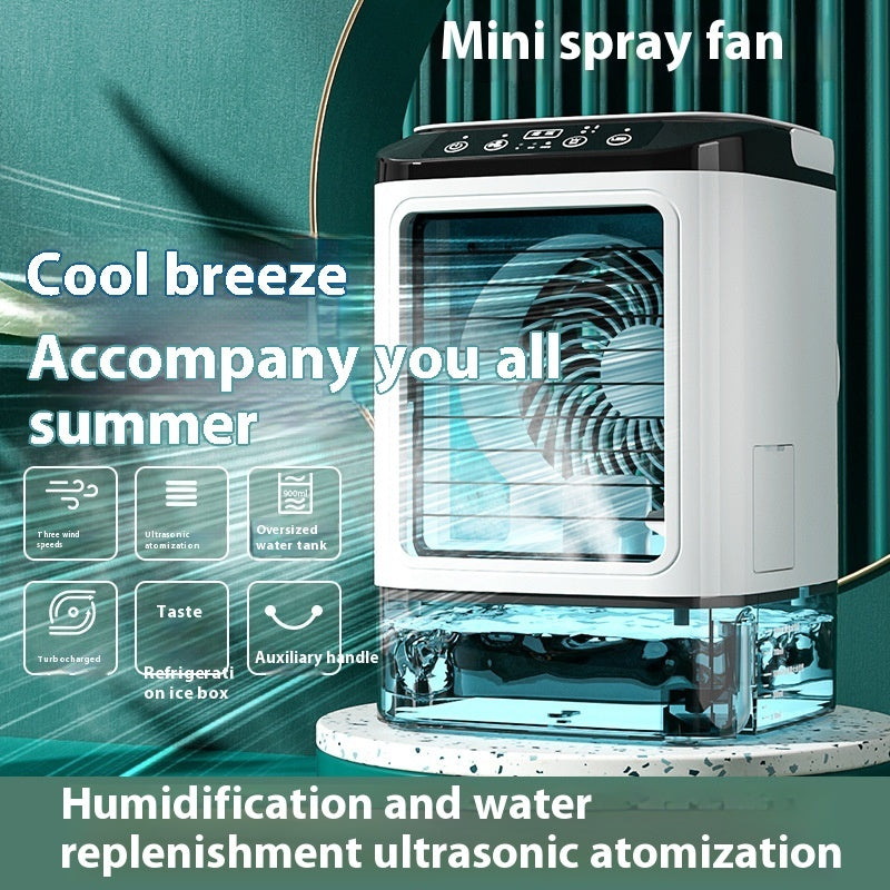 Household Mini Air Conditioner Fan USB Refrigeration Humidification Air Cooler