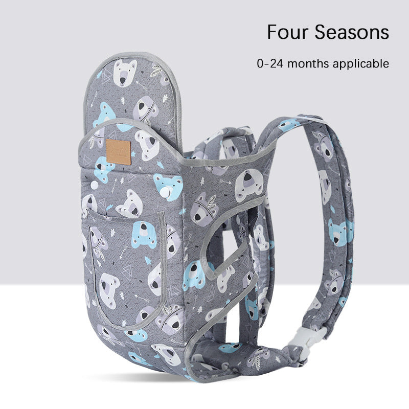 Multifunctional Baby Carrier With Breathable Front And Back In Summer