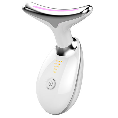 EMS Thermal Neck Lifting And Tighten Massager Electric Micro-current Wrinkle Remover