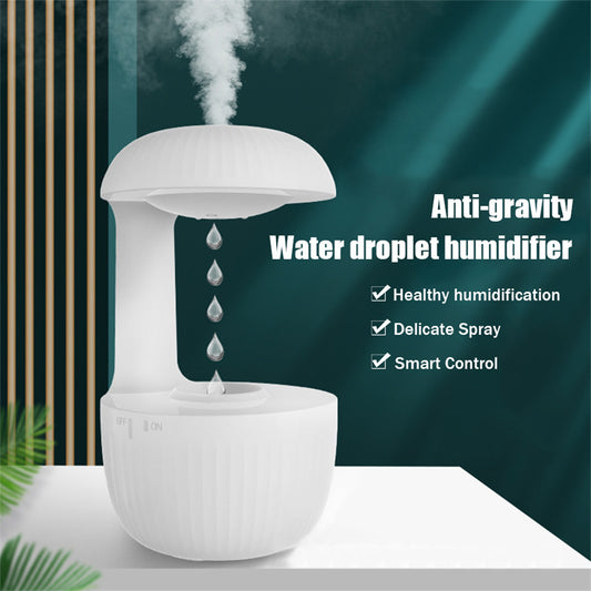 Anti-gravity Air Humidifier: Mute Countercurrent Humidifier Levitating Water Drops Cool Mist Maker Fogger Relieve Fatigue