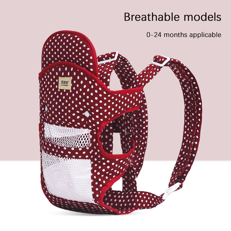 Multifunctional Baby Carrier With Breathable Front And Back In Summer