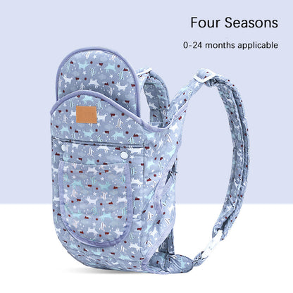 Multifunctional Baby Carrier With Breathable Front And Back In Summer