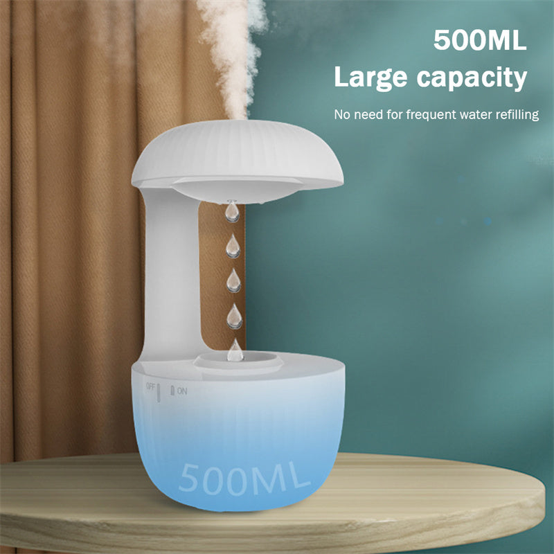 Anti-gravity Air Humidifier: Mute Countercurrent Humidifier Levitating Water Drops Cool Mist Maker Fogger Relieve Fatigue