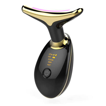 EMS Thermal Neck Lifting And Tighten Massager Electric Micro-current Wrinkle Remover