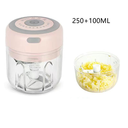 Mini Electric Garlic Chopper USB Charging Ginger Masher Machine Sturdy Durable Chili Vegetable Crusher Kitchen Tool