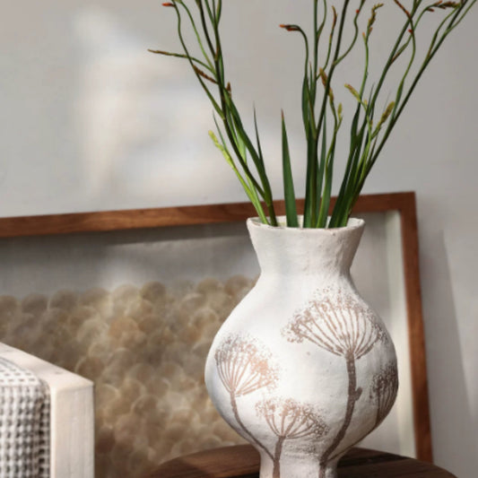 Statement ceramic floor vase