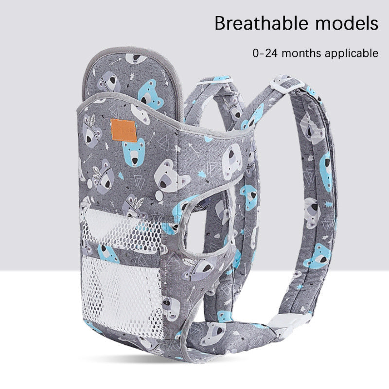 Multifunctional Baby Carrier With Breathable Front And Back In Summer