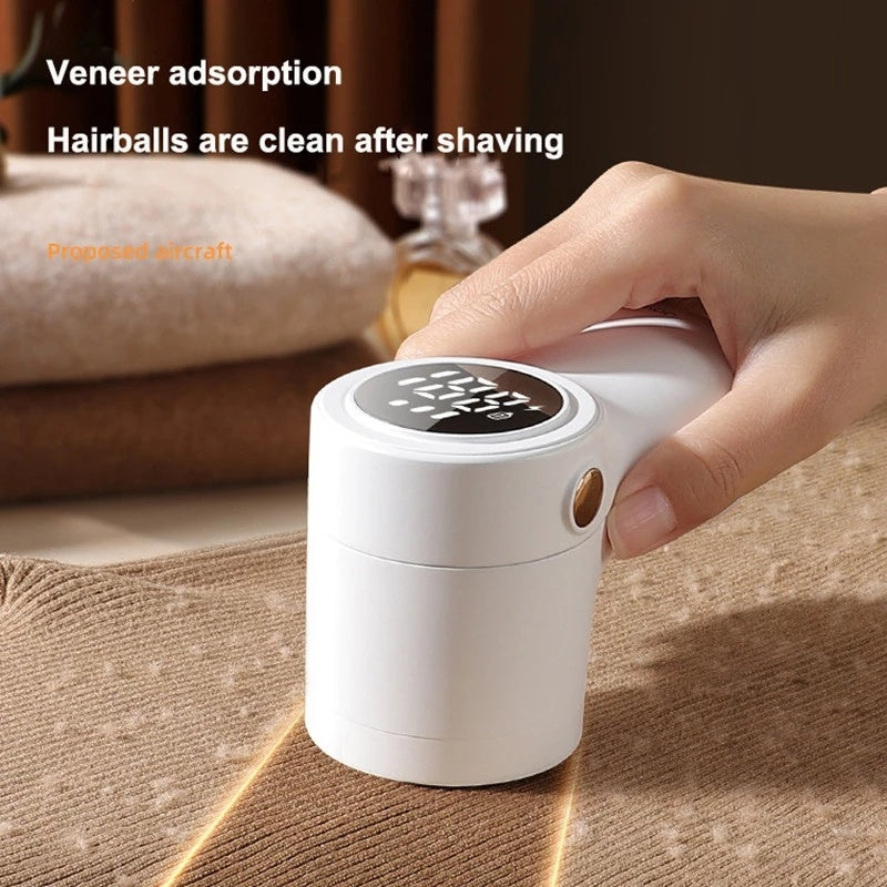 New Lint Remover Electric Hairball Trimmer Smart LED Digital Display Fabric USB Charging Portable Professional Fast Household